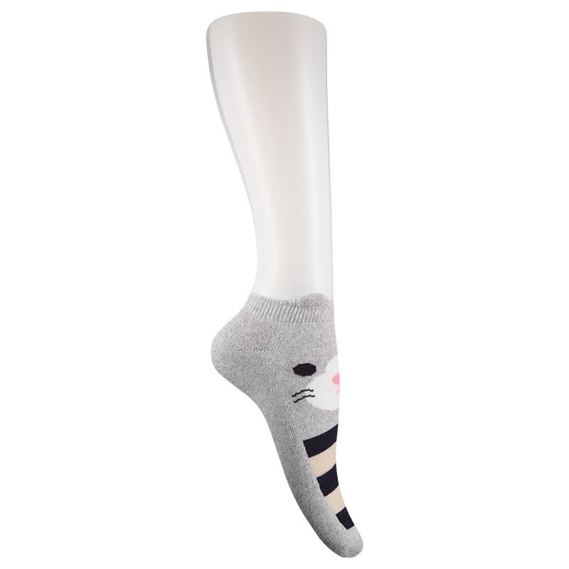 Gato con orejitas. Media tobillera