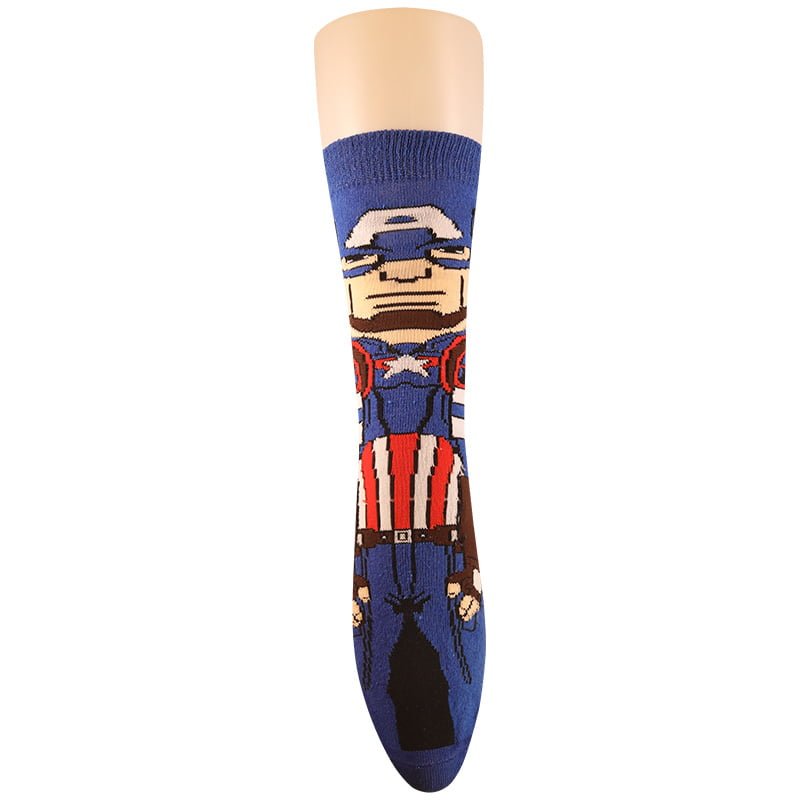 Capitan America clásico. calcetín largo. Ya en Nomada Socks