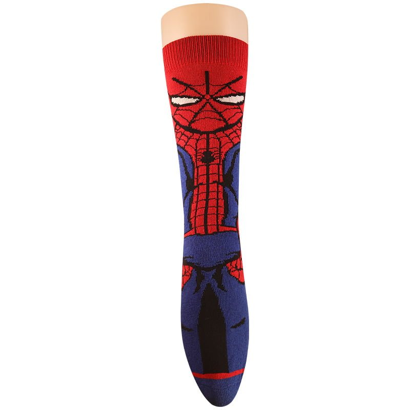 Spiderman clásico calcetín largo ya en Nomada Socks. Medias hechas con estilo