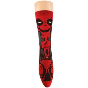 Deadpool clásico calcetín largo. Ya en Nomada Socks. Medias hechas con estilo