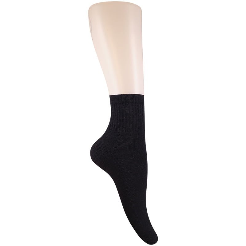 Media llana, zapatilla 1/2. Negra
