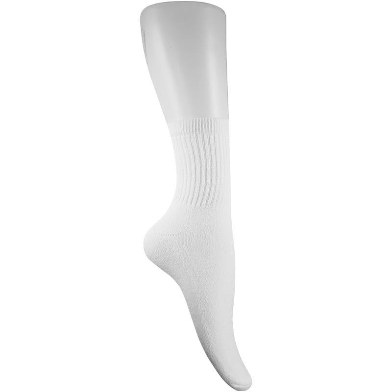 Media llana, zapatilla 1/2. Blanca