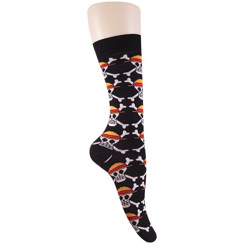 Calavera de one piece en un calcetín largo