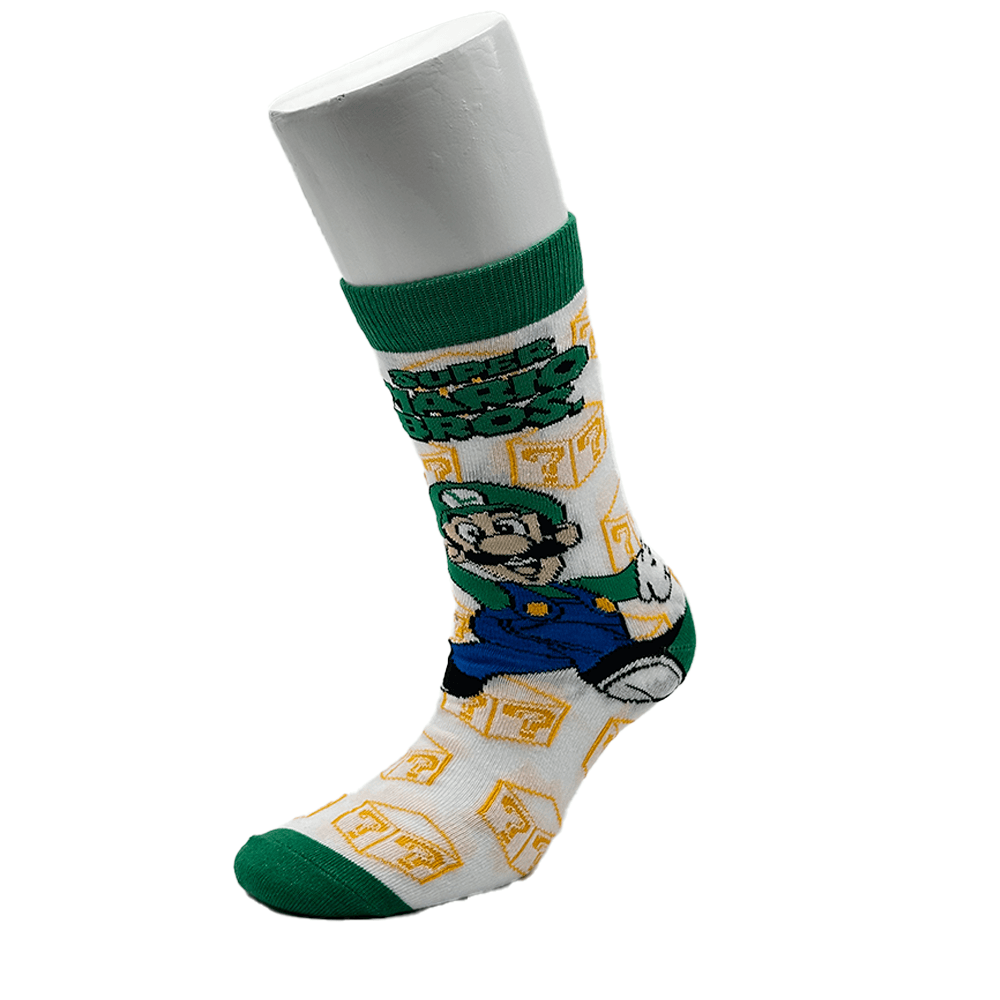 Mario Bro´s Luigui´s . Calcetín Largo.