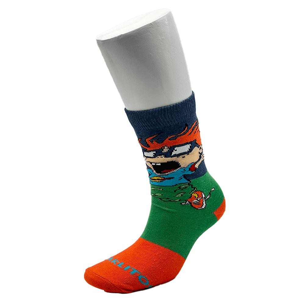 Los Rugrats - Carlitos Clásico Calcetín Largo.